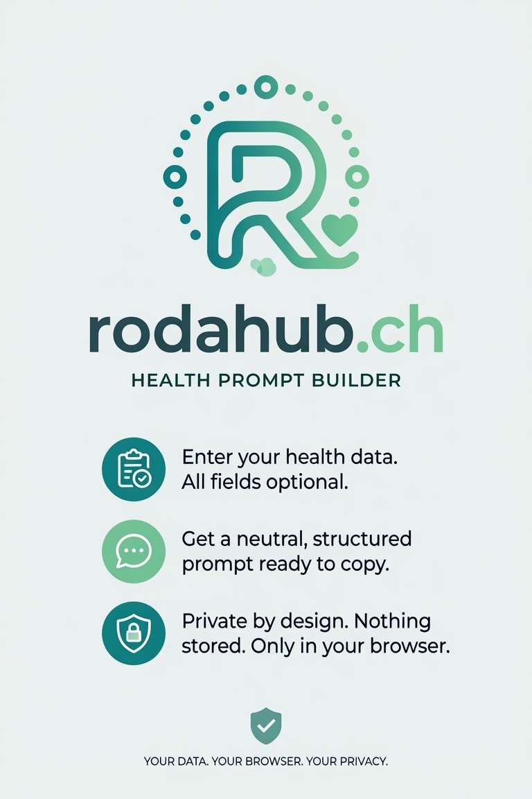 Health Prompt Builder - Outil de réflexion longévité et bien-être